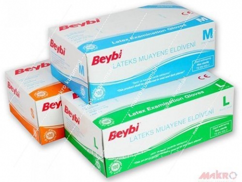 Beybi lateks muayene eldiveni