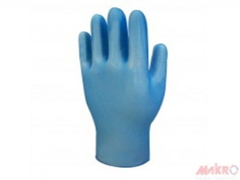 Beybi vinil muayene eldiveni mavi