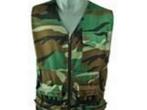 24 Fişek Kapasiteli Kamuflajlı 2012 Avcı Yelek